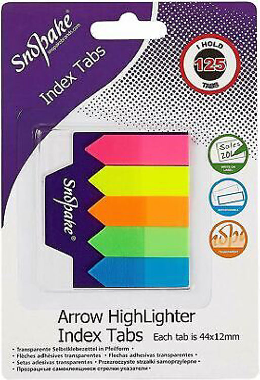 Picture of 13906 ARROW HIGHLIGHTER INDEX TABS 44X12MM